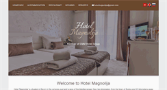 Desktop Screenshot of hotel-magnolija.com