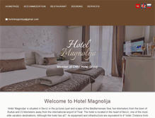 Tablet Screenshot of hotel-magnolija.com